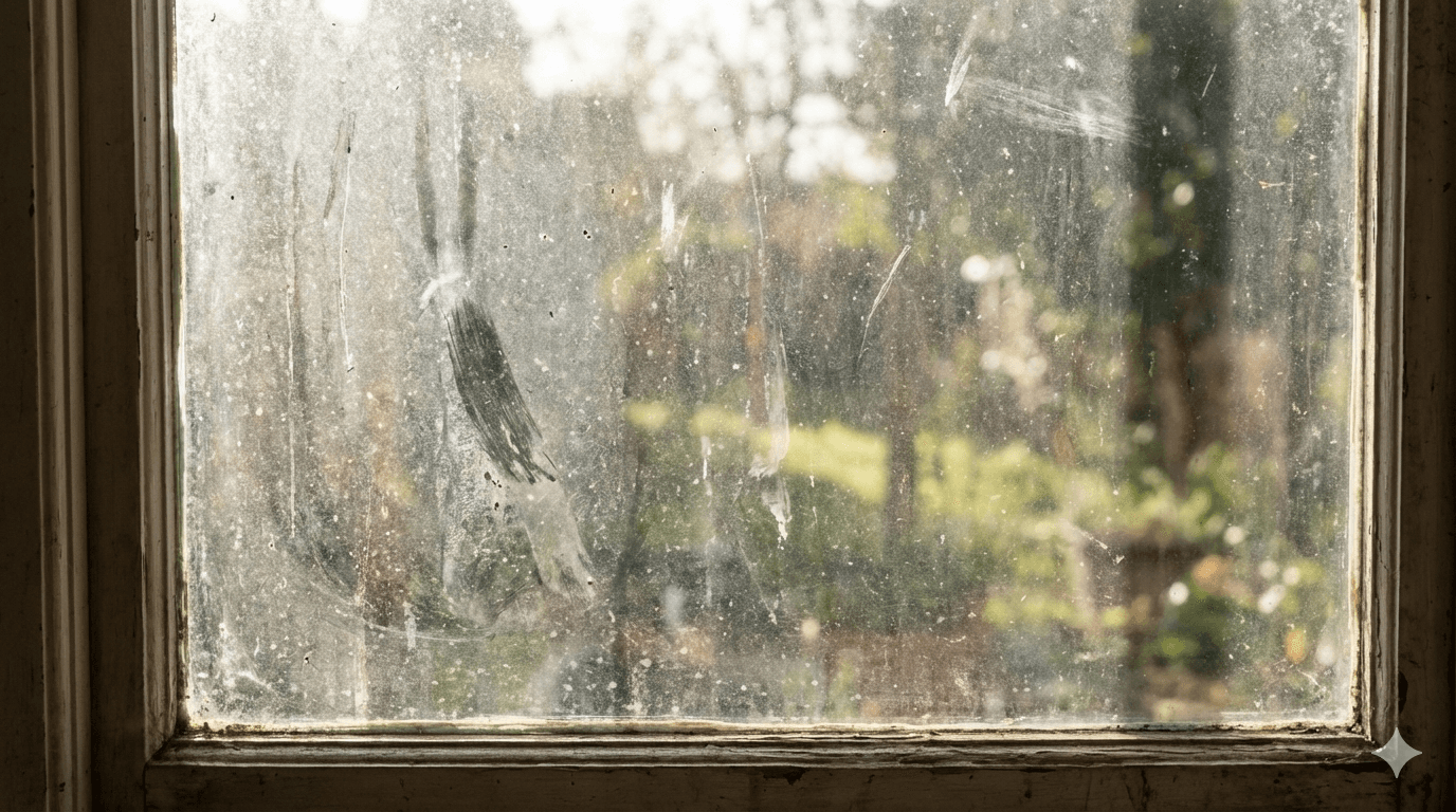 Before - Dirty & Dusty Windows